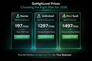 GoHighLevel Prices Choosing the Right Plan for 2026
