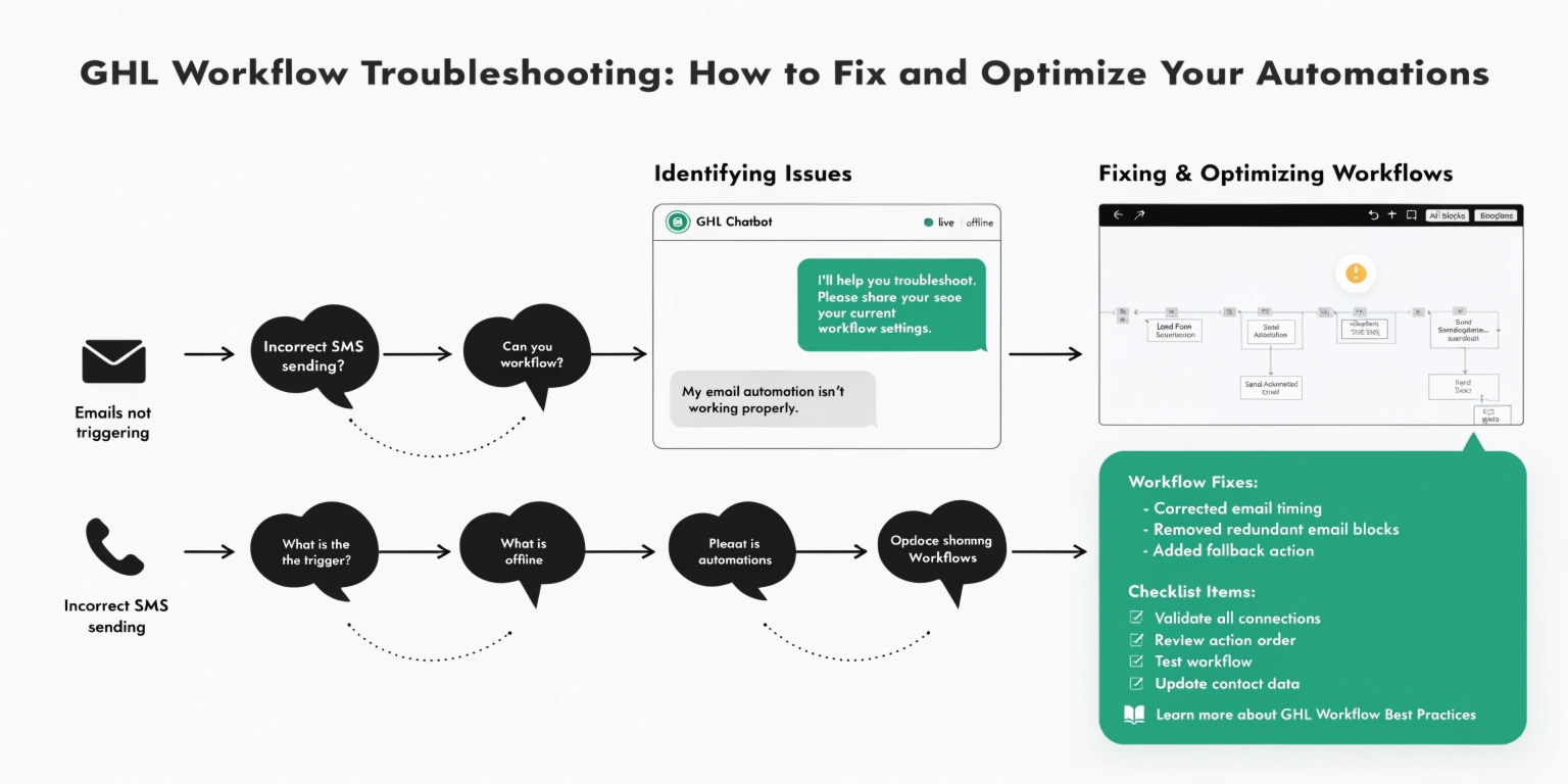 GHL Workflow Troubleshooting: How to Fix and Optimize Your Automations