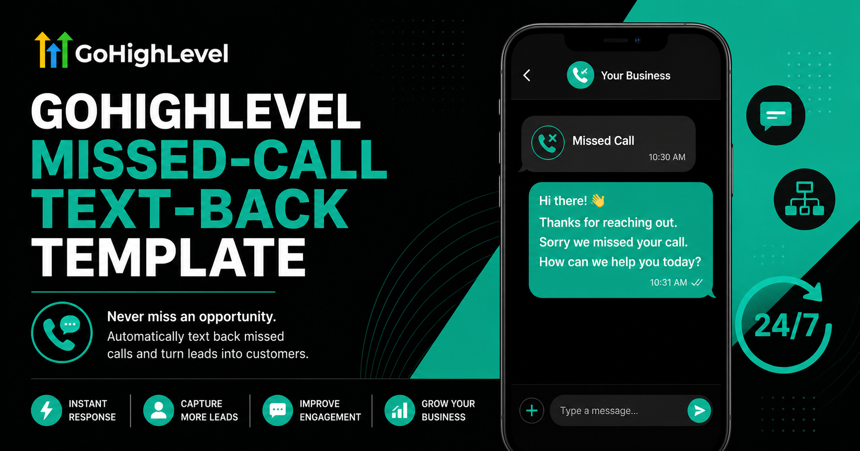 GoHighLevel Missed-Call Text-Back Template (2026 Guide to Instant Lead Recovery)