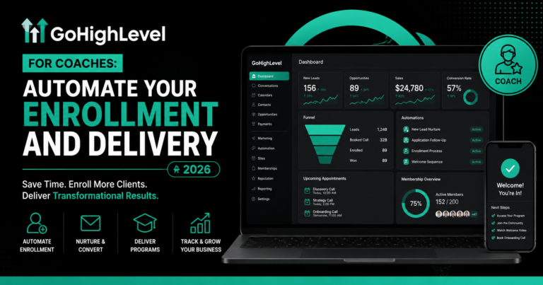 GoHighLevel for Coaches Automate Your Enrollment and Delivery (2026)